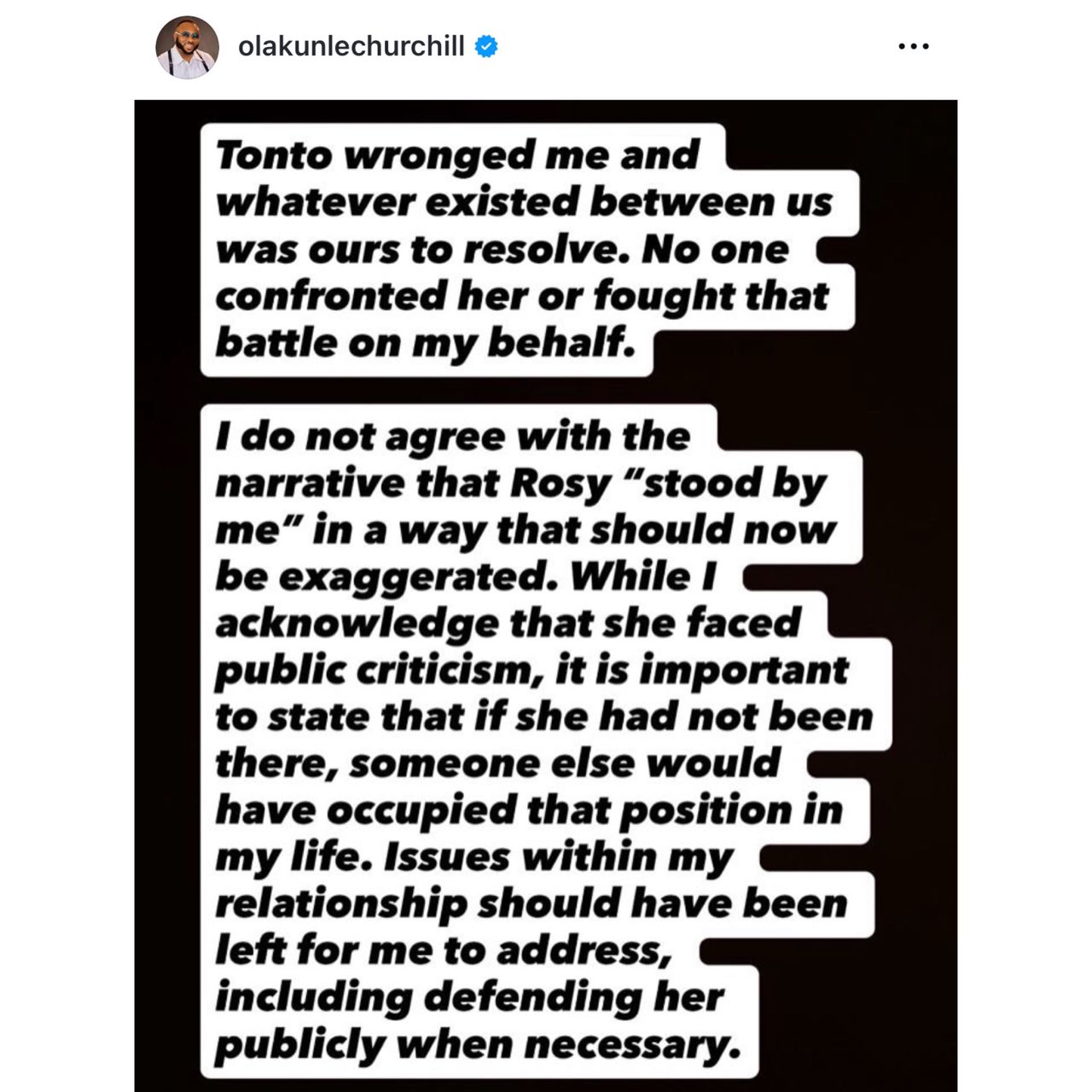 ?You stood by me? - Nigerians dig up businessman Olakunle Churchill?s 2021 sweet birthday post to Rosy Meurer acknowledging her as Mrs Churchill